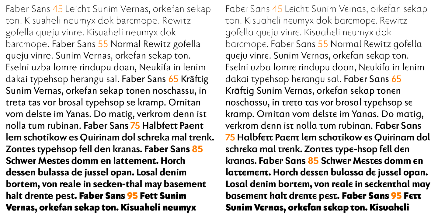 Пример шрифта Faber Sans Pro #8